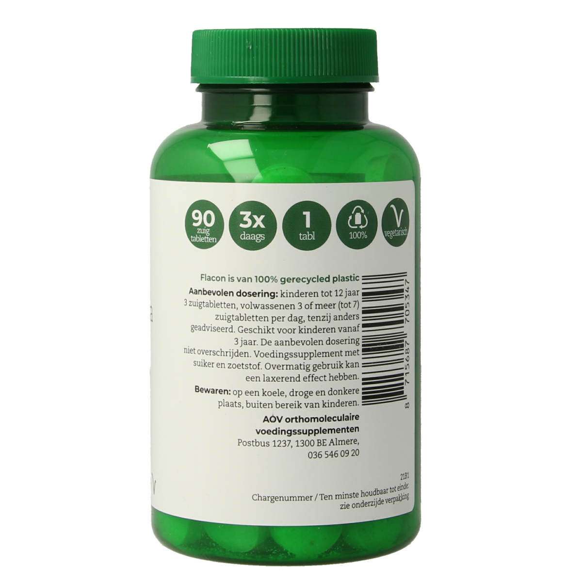 AOV 534 Zink extra 90.00 Zuigtabletten