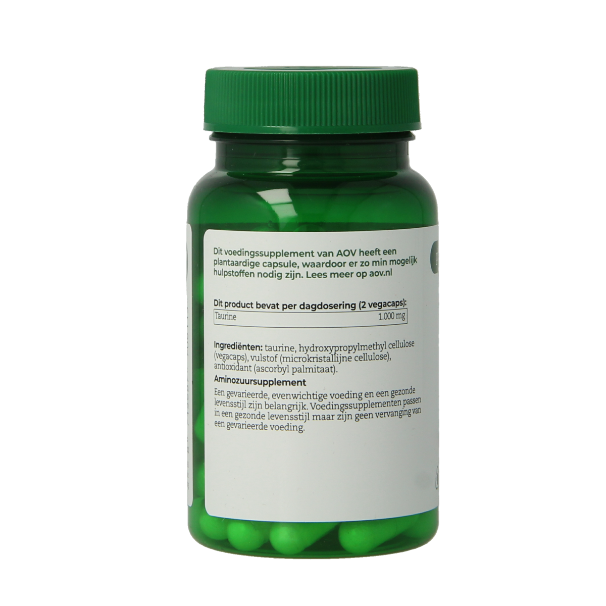 AOV 611 Taurine 500mg 60.00 Vegetarische capsules