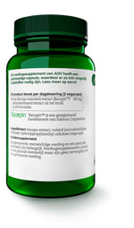 AOV 834 Bacopa (brahmi) 150mg 60.00 Vegetarische capsules