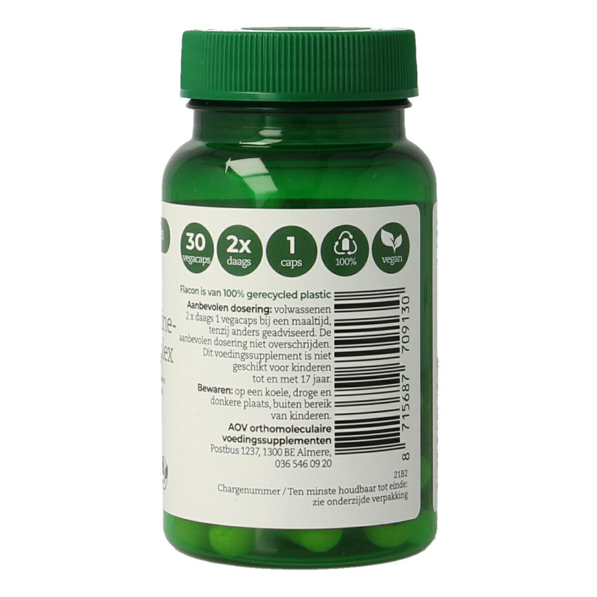 AOV 913 Glutamine glycine & cysteine complex 30.00 Vegetarische capsules