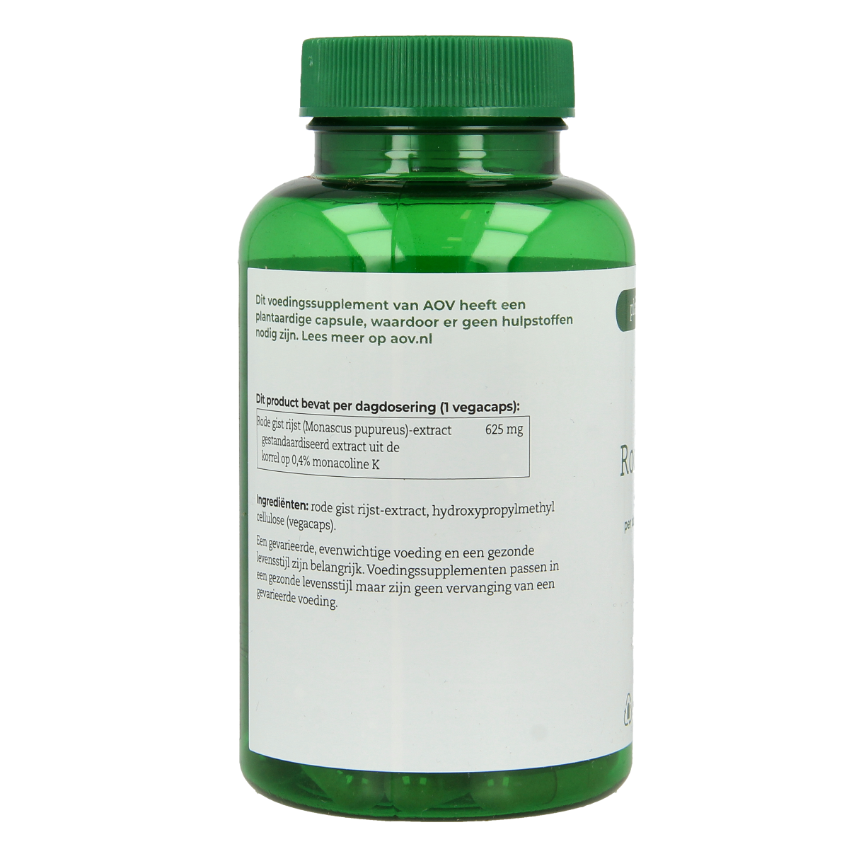 AOV 1104 Rode gist rijst extra 90.00 Vegetarische capsules