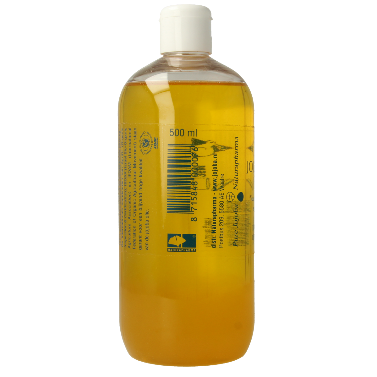 Naturapharma Jojoba olie met flip top dop 500.00 Milliliter