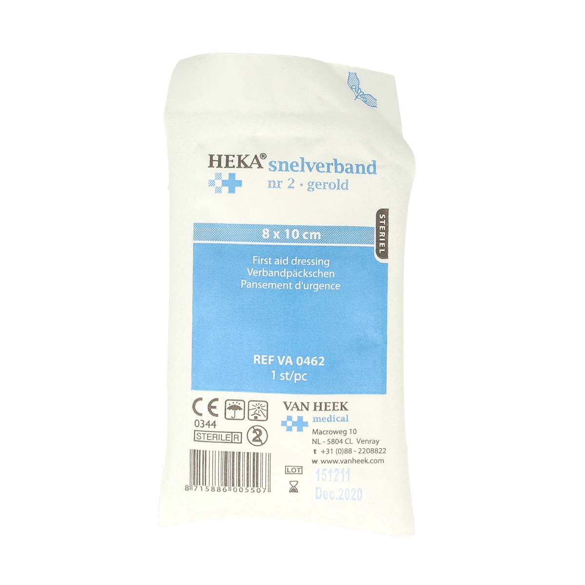 Heka Snelverband nr. 2 8 x 10cm 1.00 Stuks