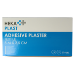 Hekaplast Hechtpleister textiel 5 x 2.5cm 12.00 Stuks