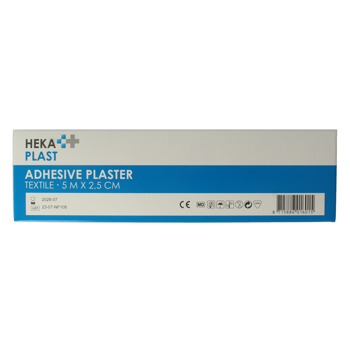 Hekaplast Hechtpleister textiel 5 x 2.5cm 12.00 Stuks