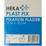 Hekaplast Fix pleister 10m x 10cm met schutvel 1.00 Rol