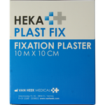 Hekaplast Fix pleister 10m x 10cm met schutvel 1.00 Rol