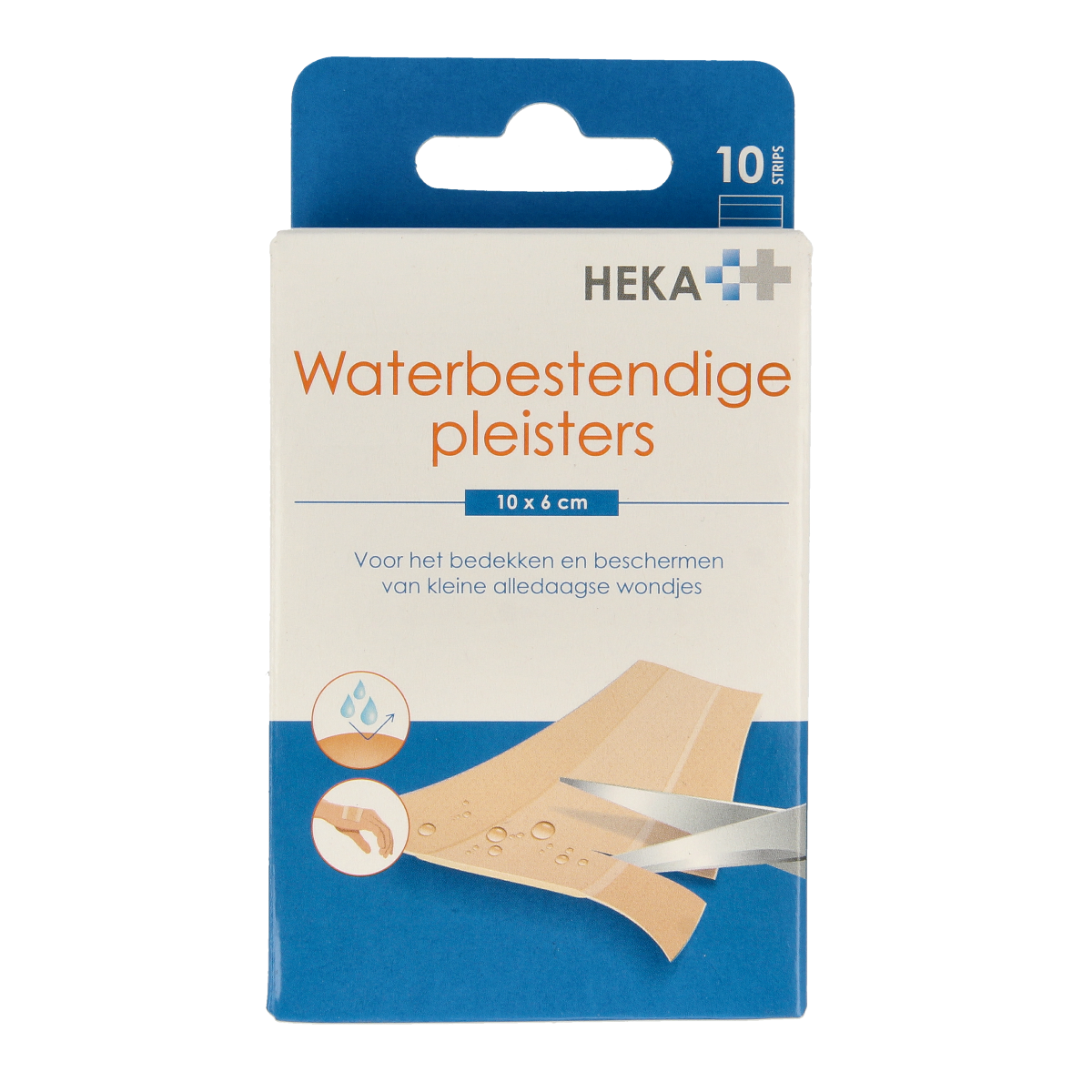 Heka Waterbestendige pleisters 10 x 6cm 10.00 Stuks