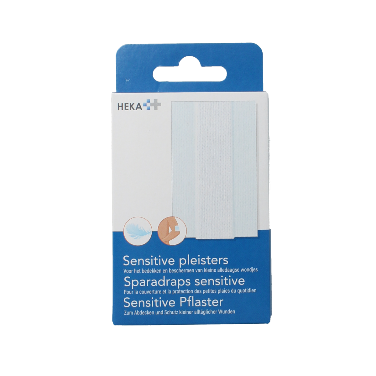 Heka Klein Wondpleister sensitive 10 x 6cm 10.00 Stuks