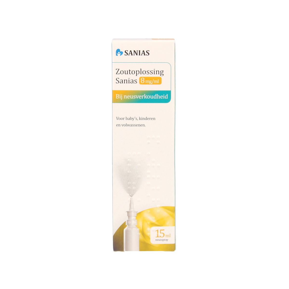 Sanias Zoutoplossing neusspray 8mg/ml 15.00 Milliliter