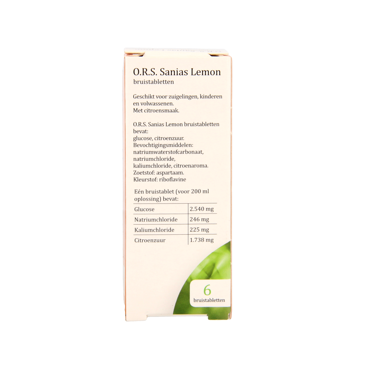 Sanias ORS lemon bruistablet 6.00 Stuks
