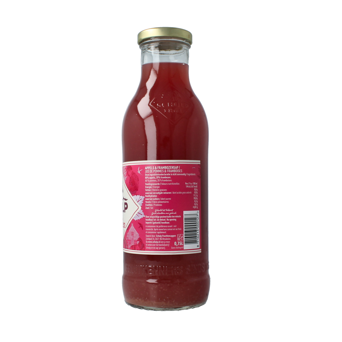 Schulp Appel & frambozensap 750.00 Milliliter