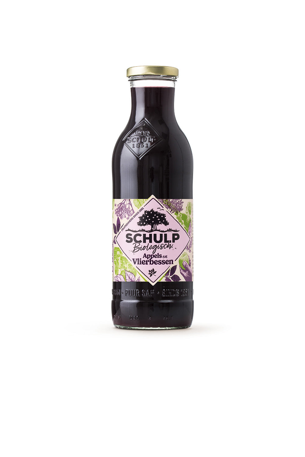 Schulp Appel & vlierbessensap bio 750.00 Milliliter