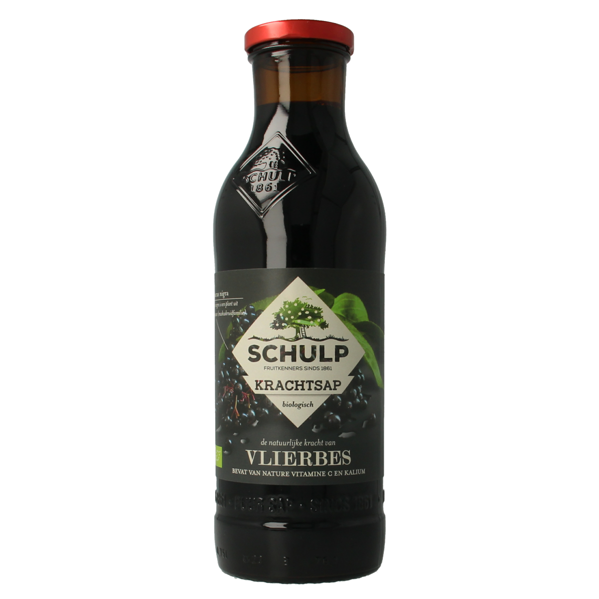 Schulp Krachtsap vlierbessensap puur bio 750.00 Milliliter