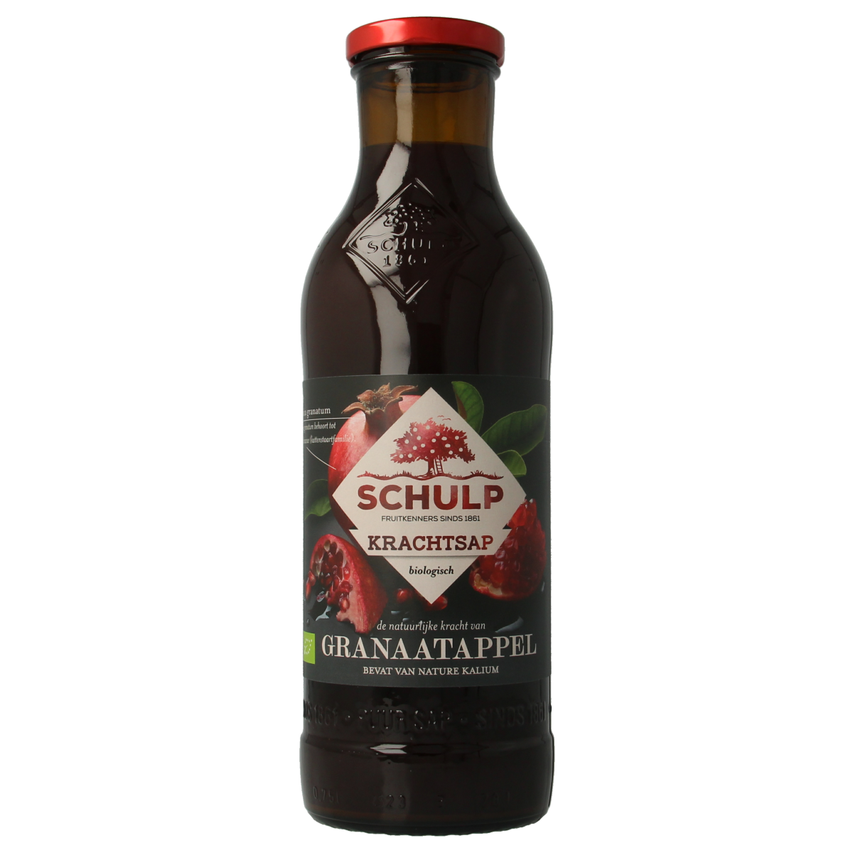 Schulp Krachtsap granaatappel puur bio 750.00 Milliliter