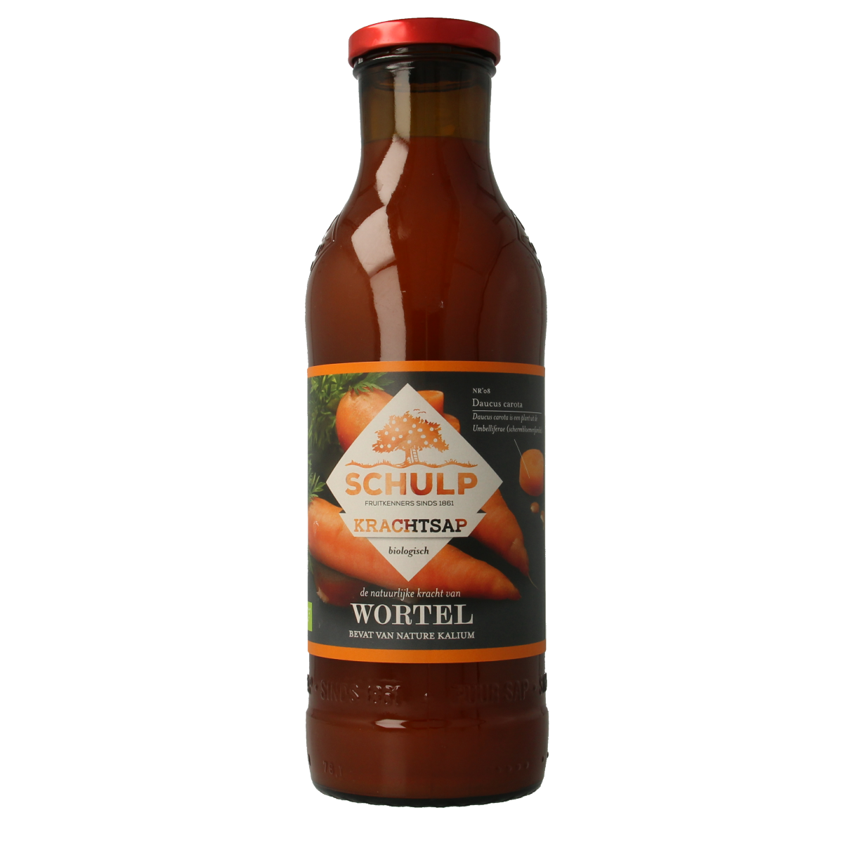 Schulp Krachtsap wortelsap puur bio 750.00 Milliliter
