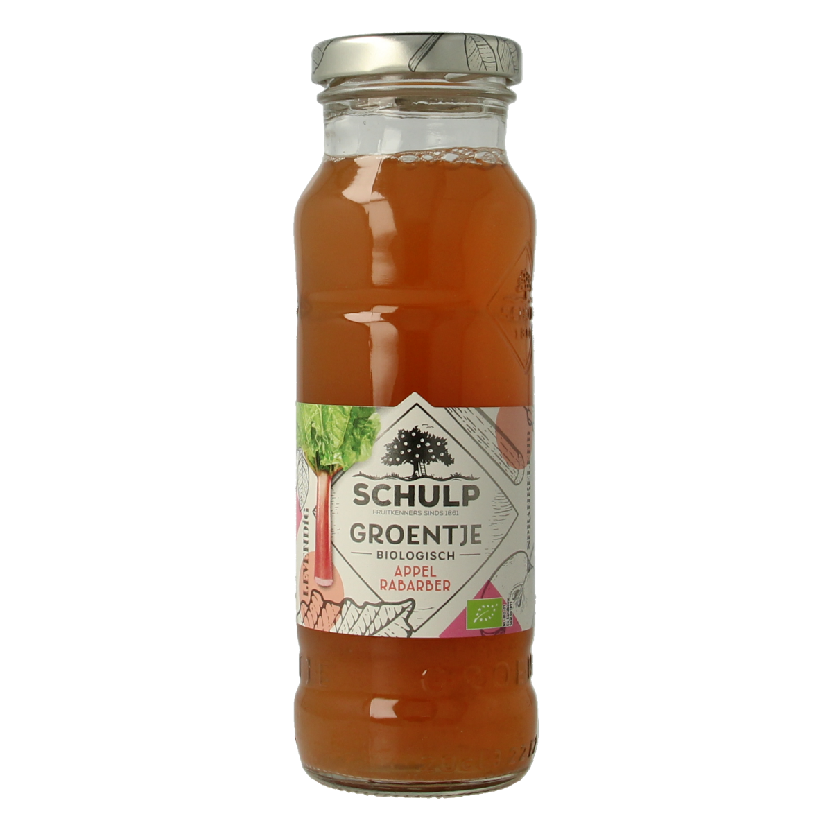 Schulp Groentje appel & rabarbersap bio 200.00 Milliliter