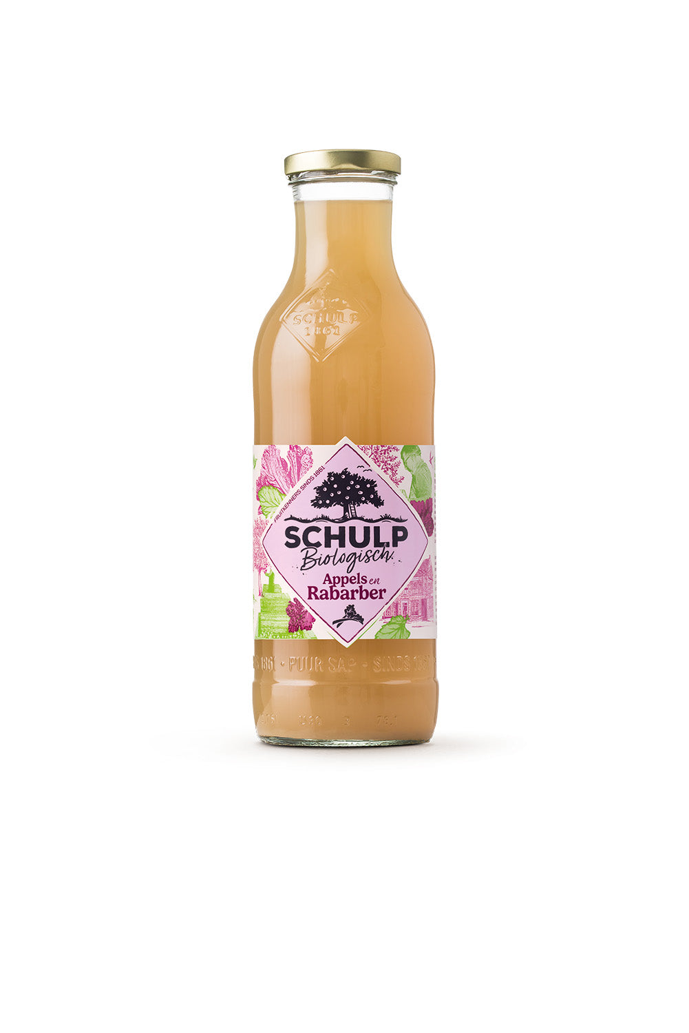 Schulp Appel & rabarbersap bio 750.00 Milliliter
