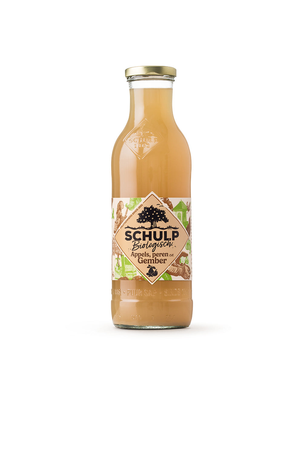 Schulp Appel, peer & gembersap bio 750.00 Milliliter