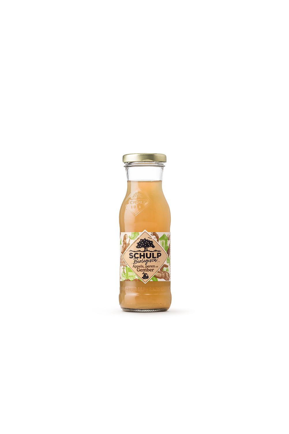Schulp Appel, peer & gembersap biologisch 200.00 Milliliter