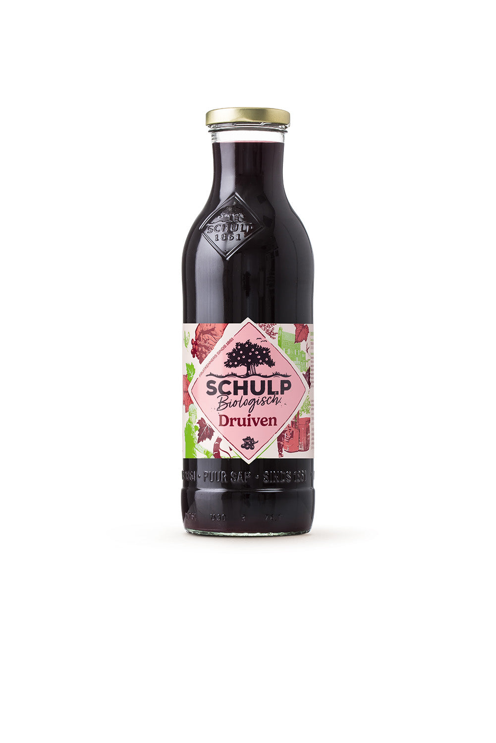 Schulp Druivensap bio 750.00 Milliliter