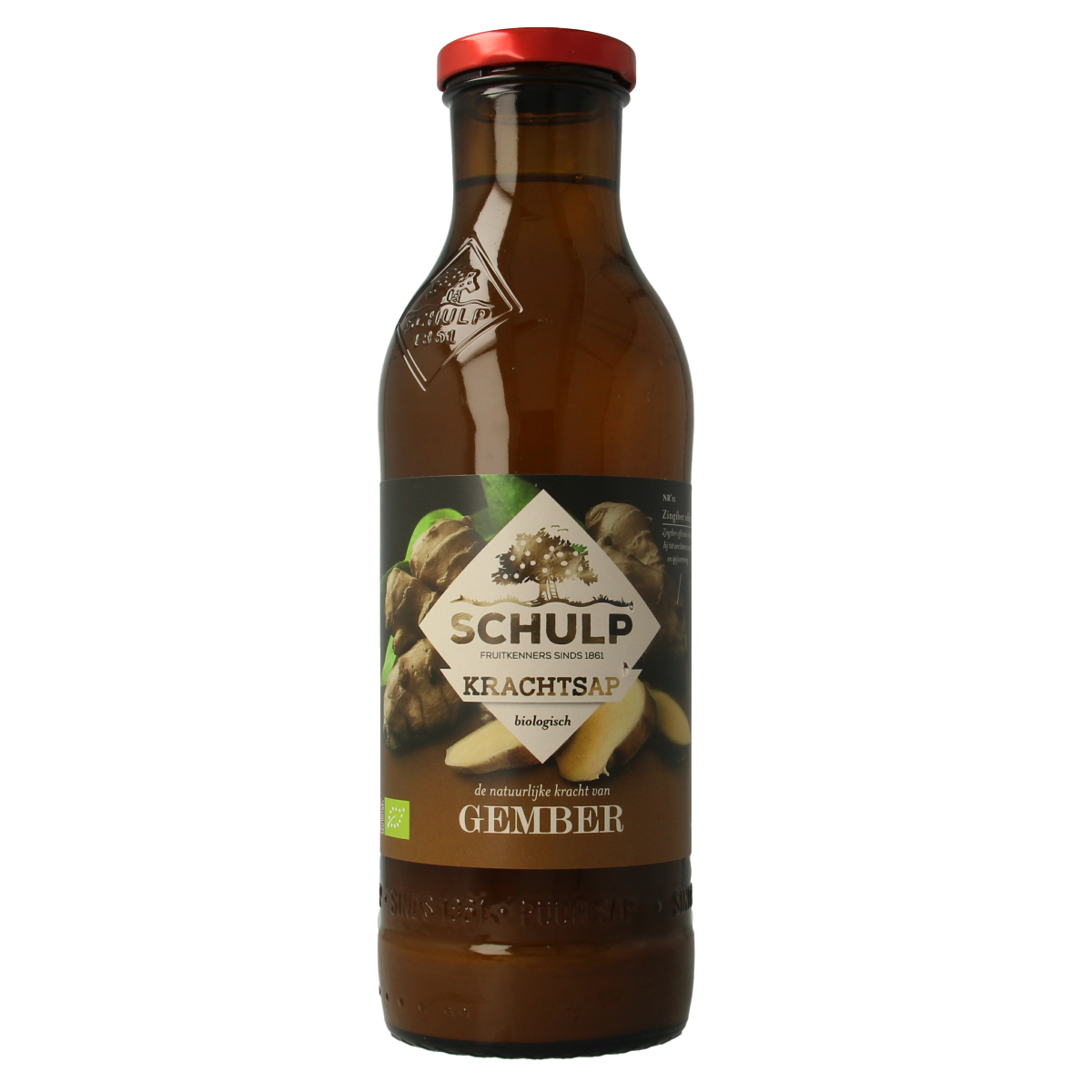 Schulp Krachtsap gembersap puur bio 750.00 Milliliter