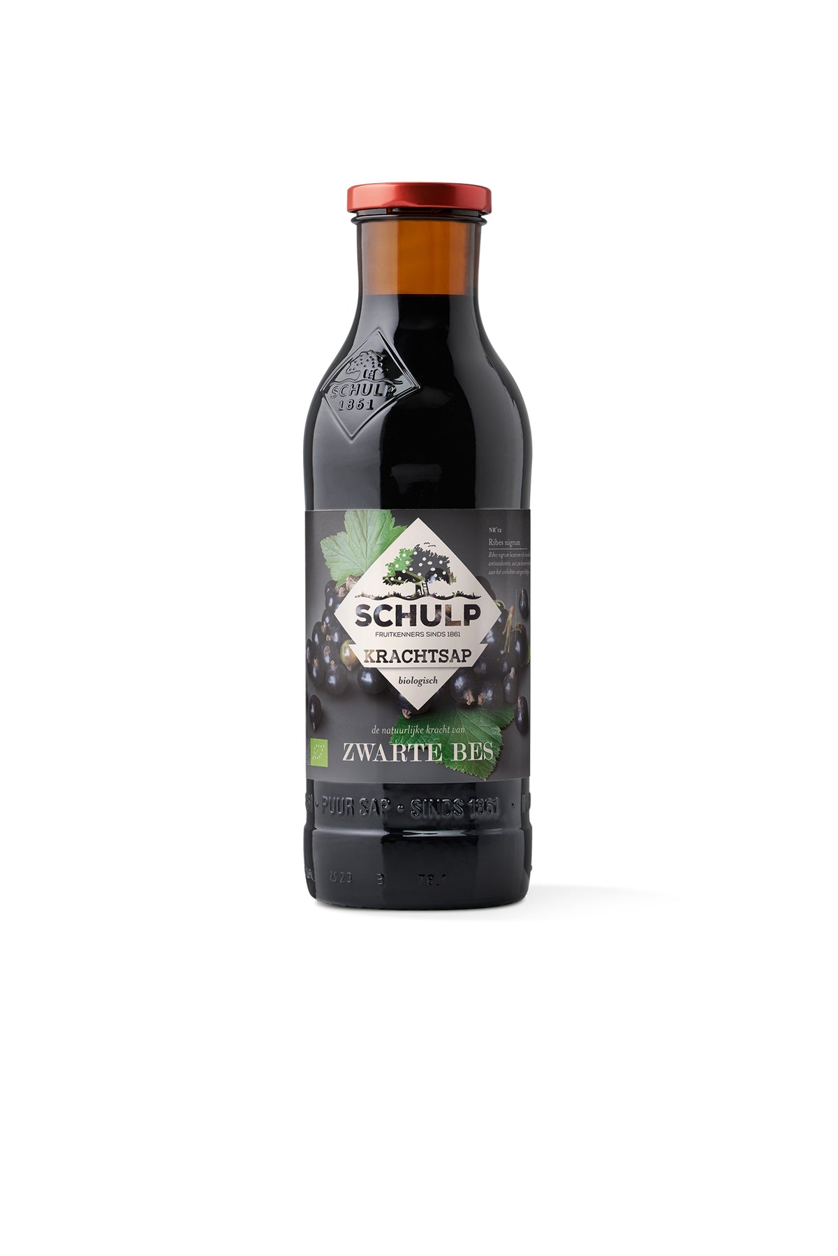 Schulp Krachtsap zwarte bessensap bio 750.00 Milliliter
