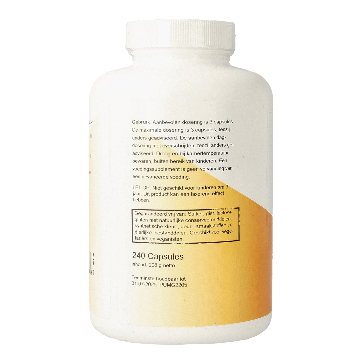 Ortholon Magnesium citraat 240.00 Vegetarische capsules