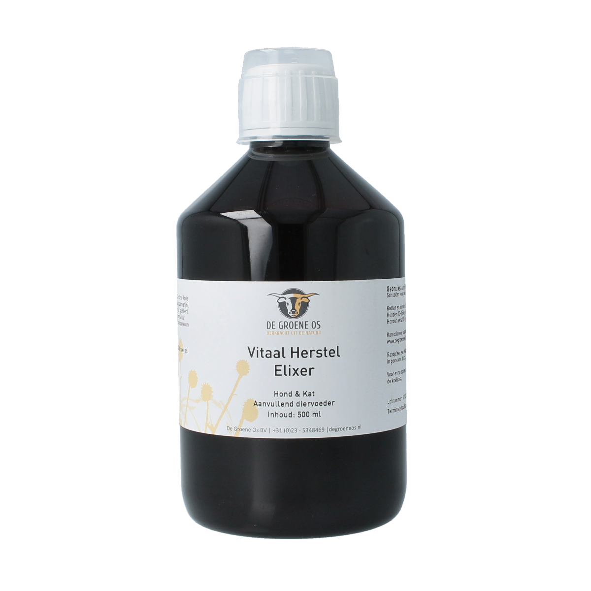 Groene Os Vitaal herstel elixer hond/kat 500.00 Milliliter