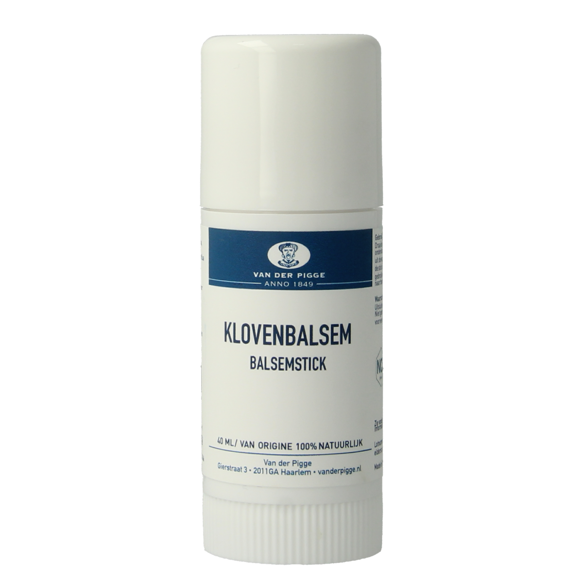 van der Pigge Klovenbalsem stick 40.00 Milliliter
