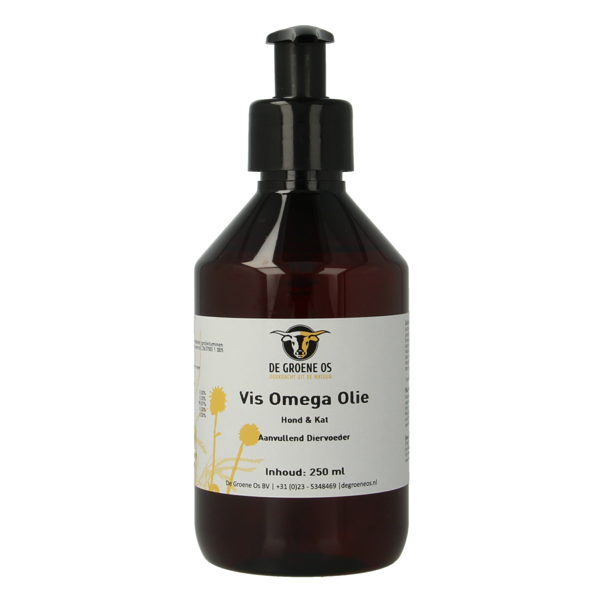 Groene Os Vis omega hond/kat 250.00 Milliliter