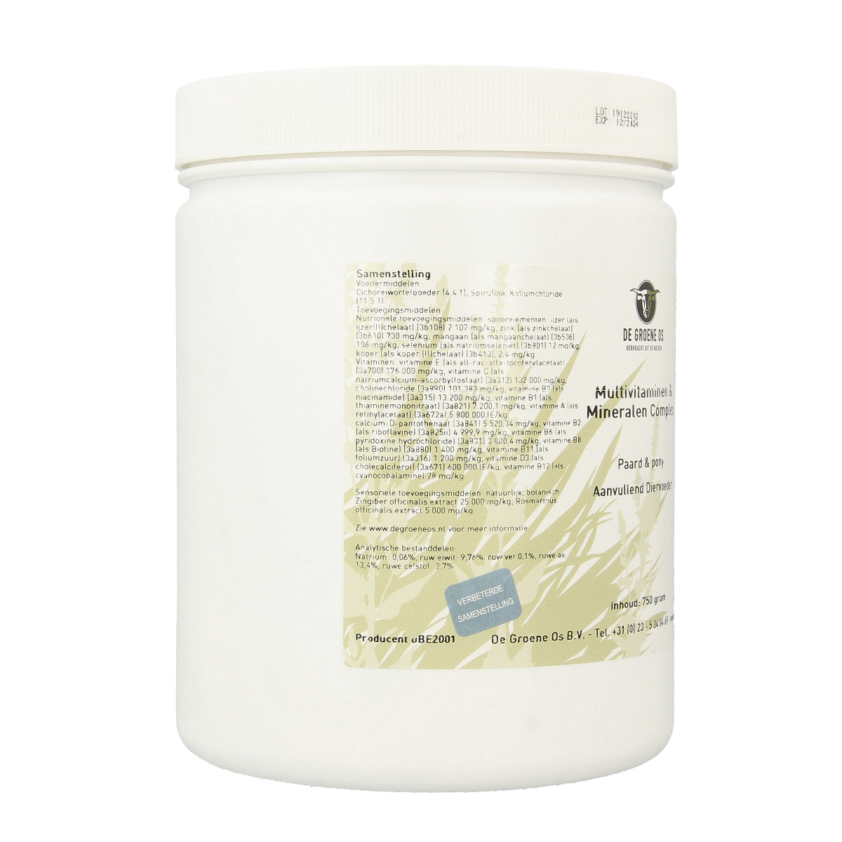 Groene Os Multivitamine / mineralen complex paard/pony 750.00 Gram