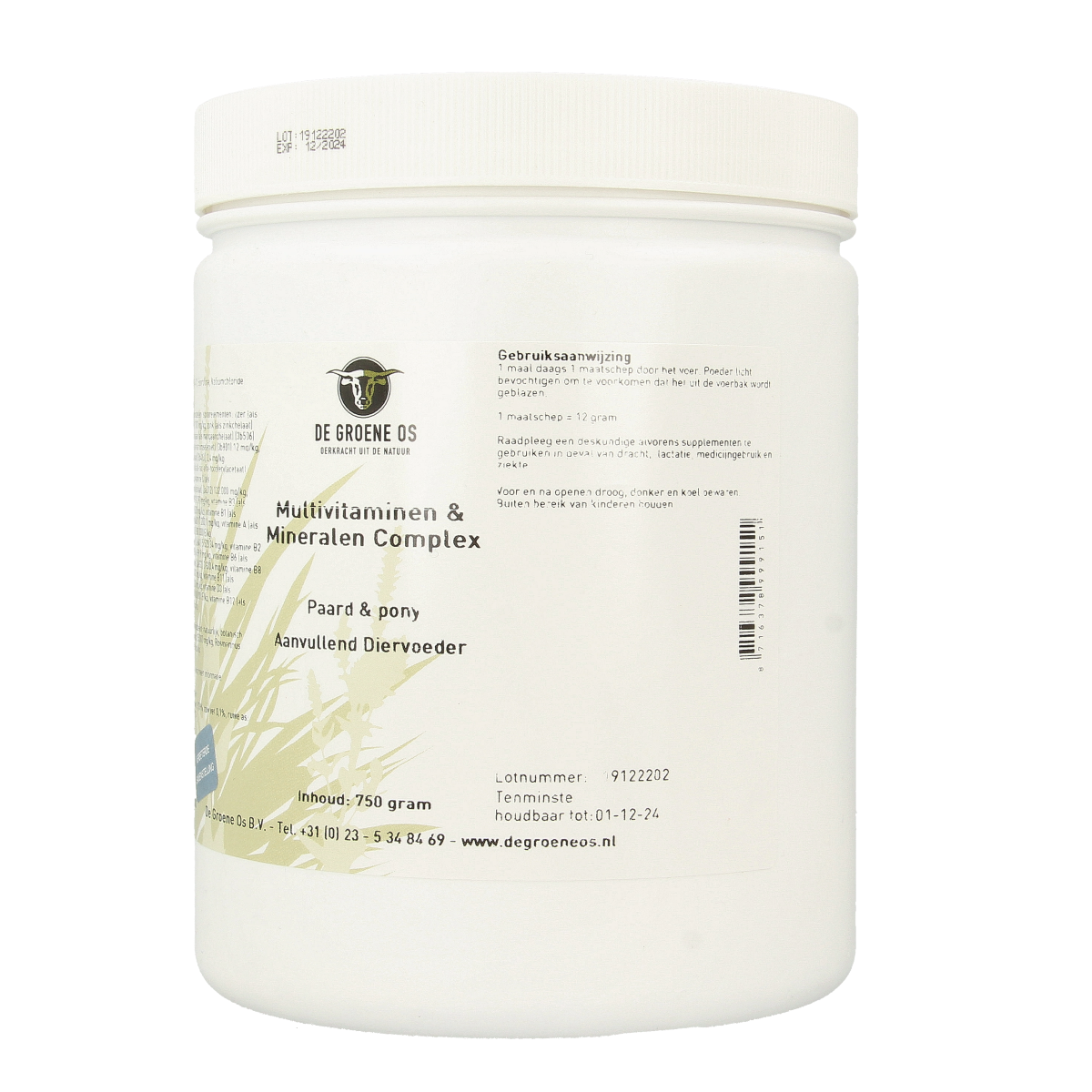 Groene Os Multivitamine / mineralen complex paard/pony 750.00 Gram