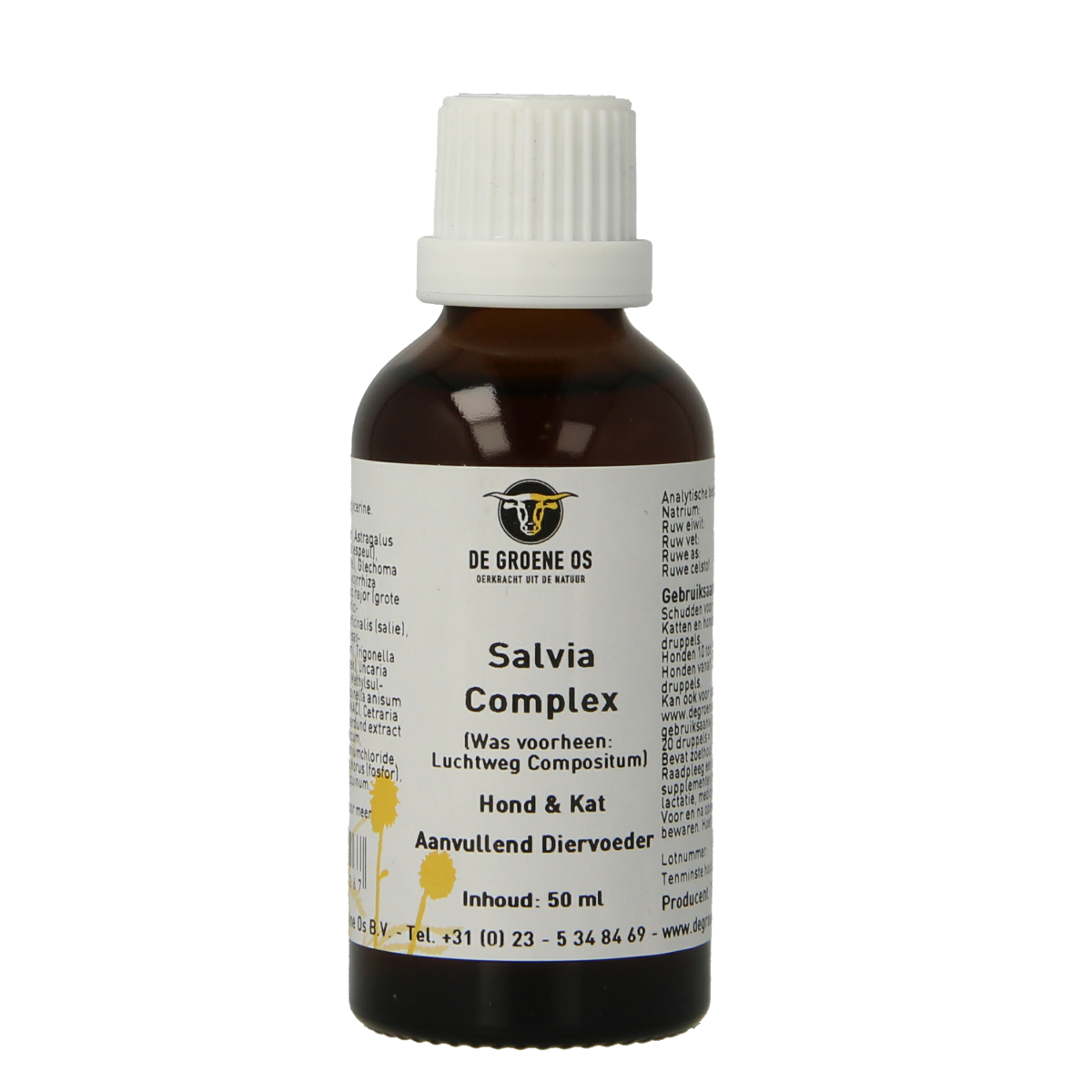 Groene Os Salvia complex hond/kat 50.00 Milliliter