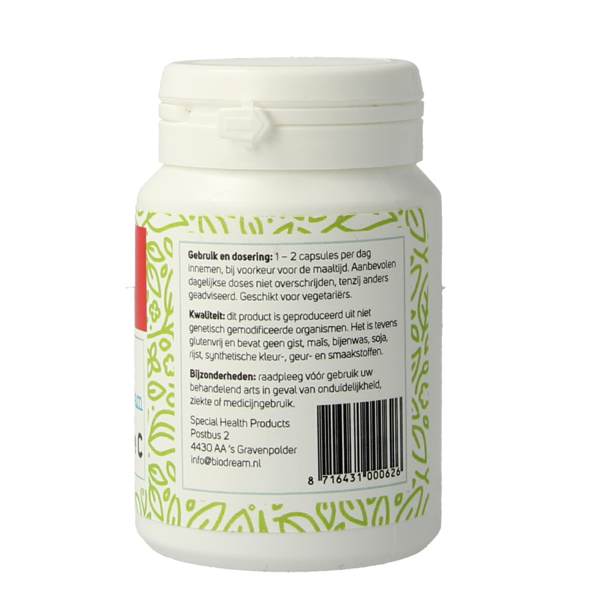 Biodream Vitamine C uit acerola 60.00 Capsules