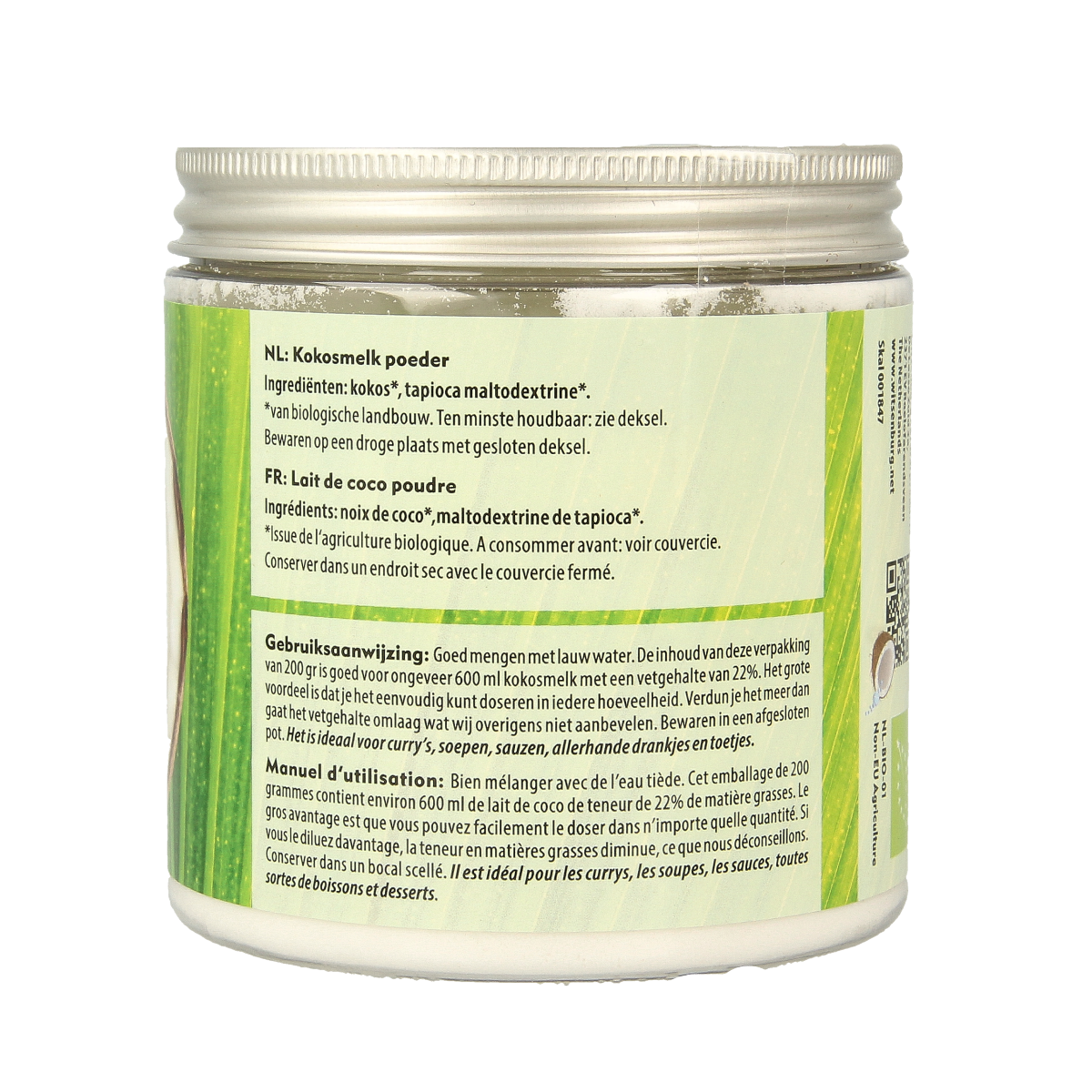 Omega & More Kokosmelk poeder vegan bio 200.00 Gram
