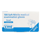 CMT Onderzoekshandschoen nitriel wit poedervrij maat S 100 Stuks