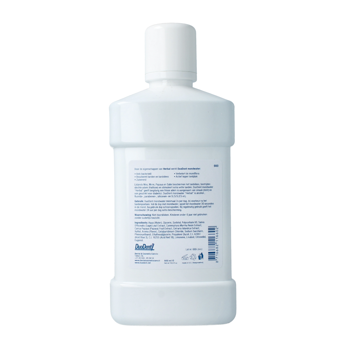 Duodent Mondwater herbal 500.00 Milliliter