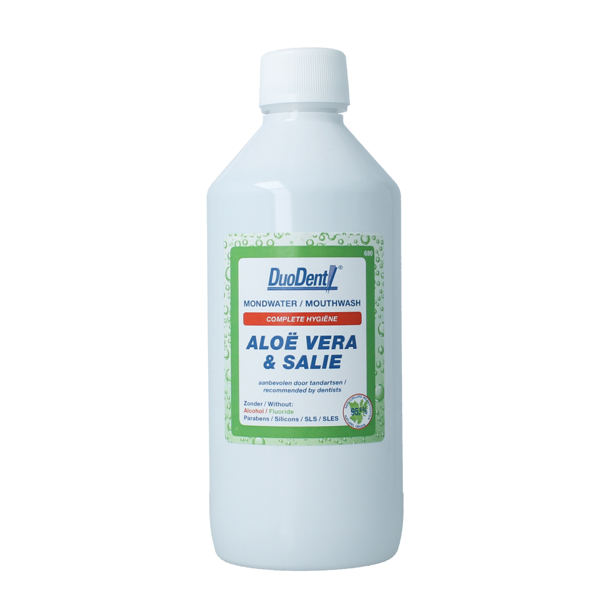 Duodent Mondwater aloe vera/salie 500.00 Milliliter