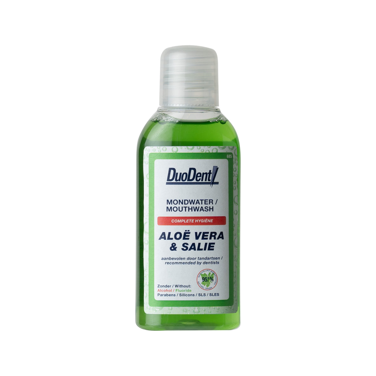 Duodent Mondwater aloe vera/salie 100.00 Milliliter