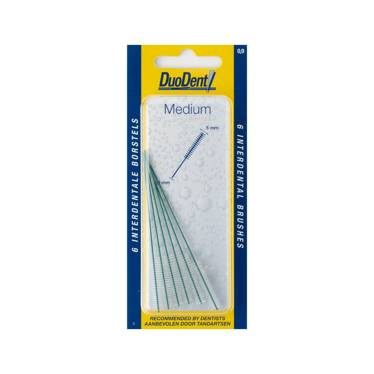 Duodent Interdentaal borstel medium 0.9 6.00 Stuks
