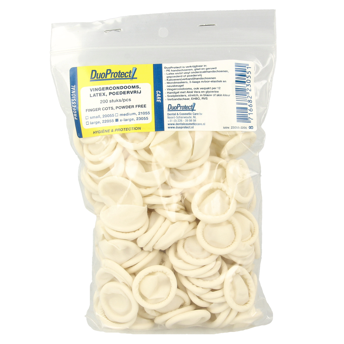 Duoprotect Vingercondoom maat XL 200.00 Stuks
