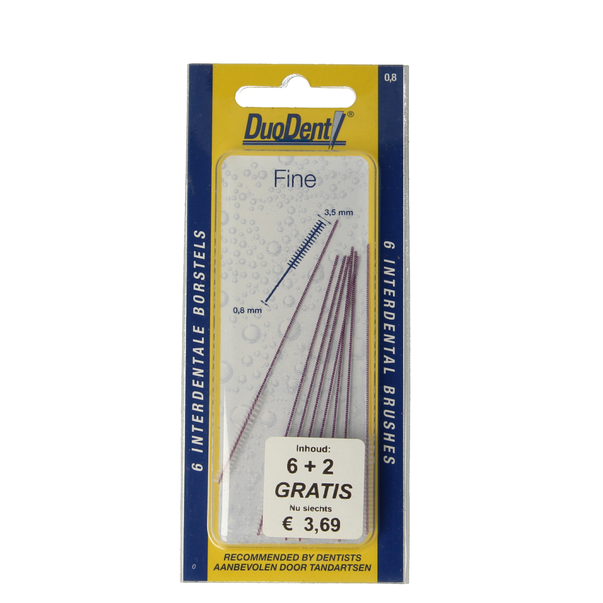 Duodent Interdentale borstels fine 8.00 Stuks