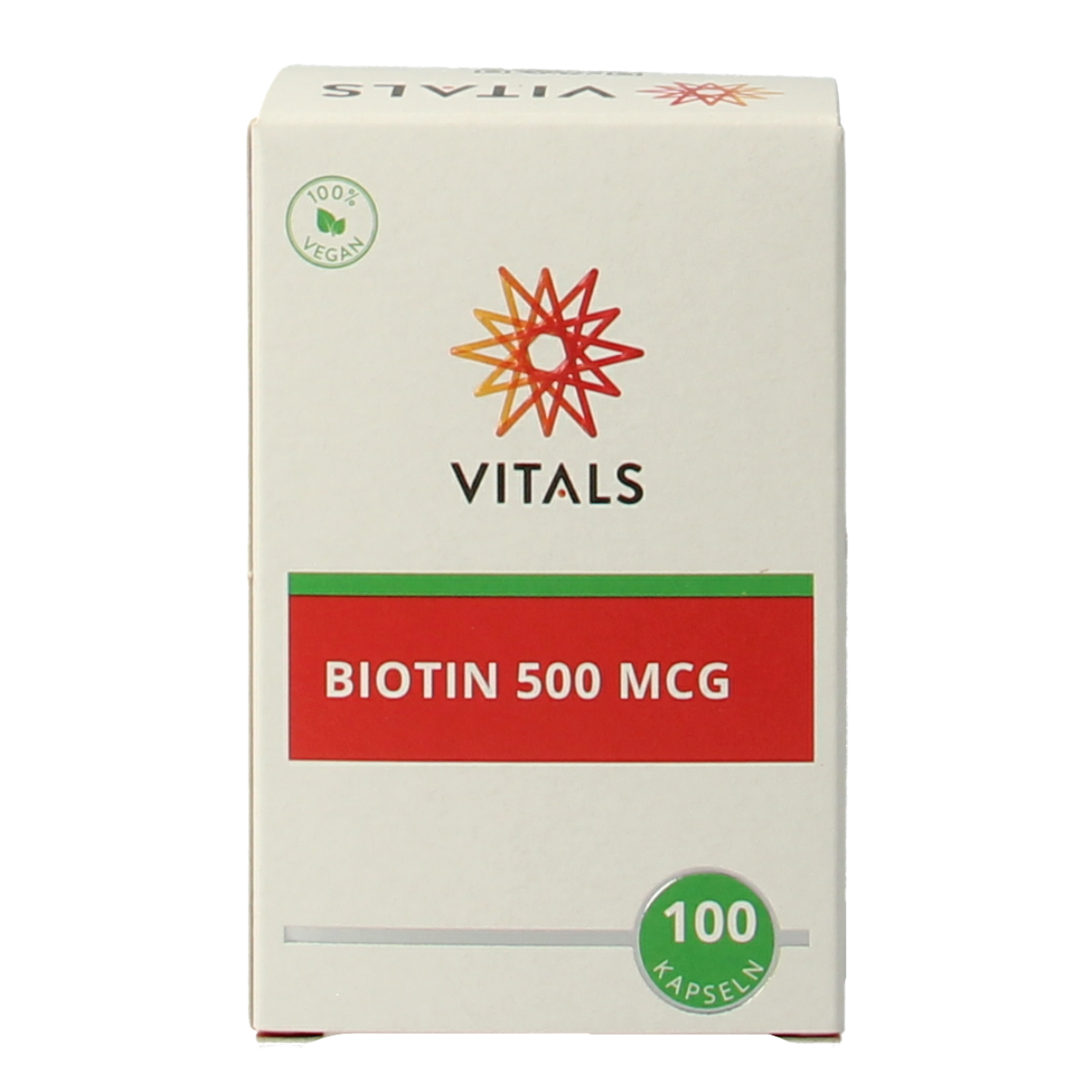 Vitals Biotine 500 mcg 100.00 Capsules
