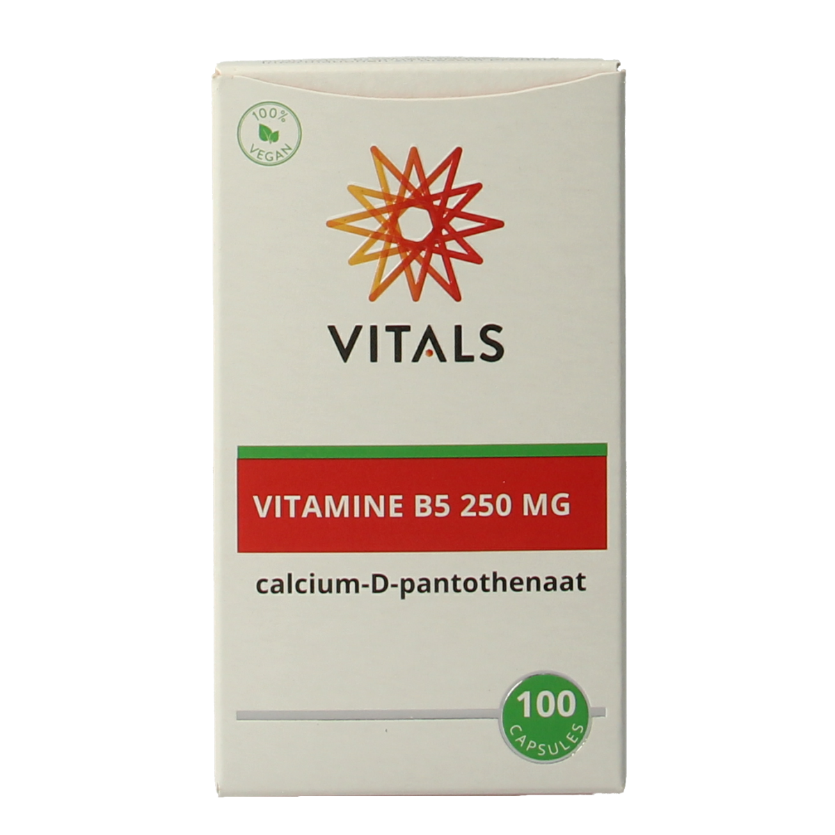 Vitals Vitamine B5 250mg 100.00 Capsules