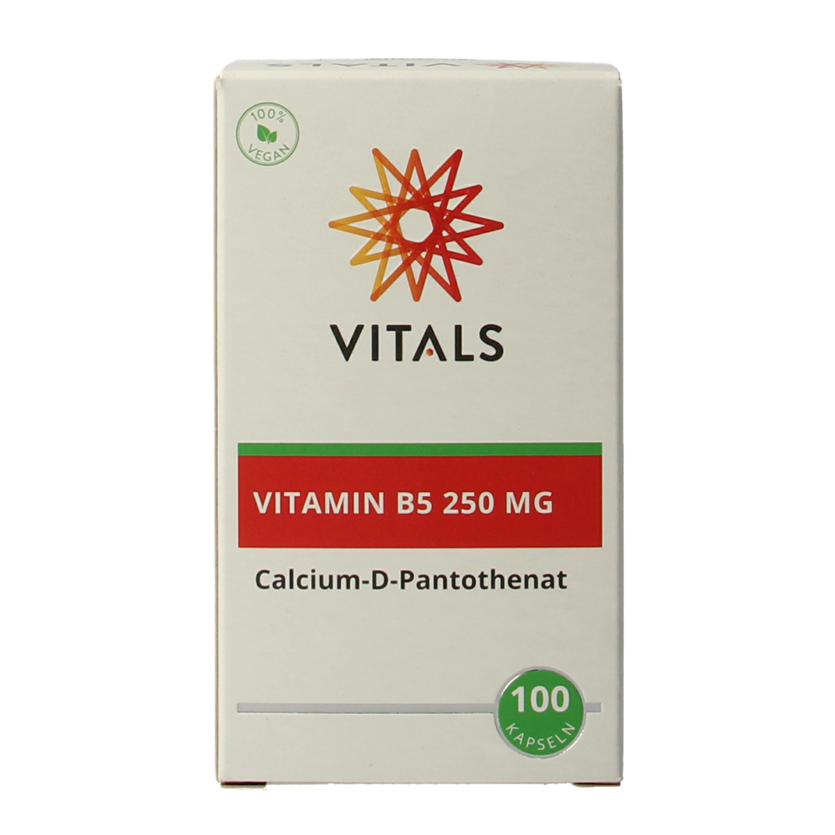 Vitals Vitamine B5 250mg 100.00 Capsules