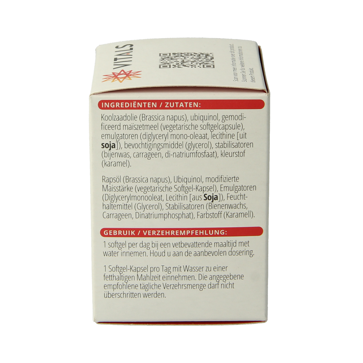 Vitals Ubiquinol 100 mg 60.00 Softgels