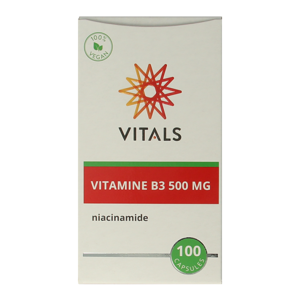 Vitals Vitamine B3 niacinamide 500mg 100.00 Capsules