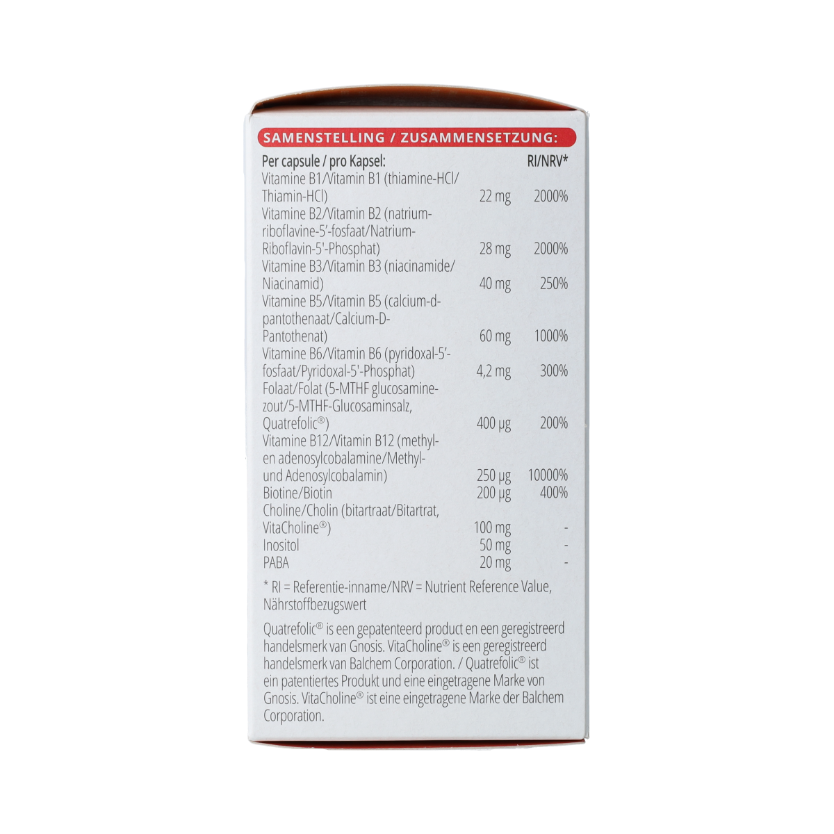 Vitals Vitamine B complex actief 100.00 Capsules