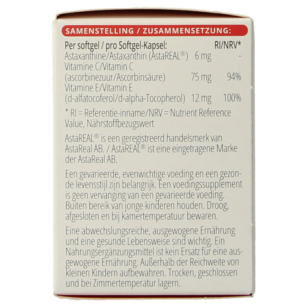 Vitals Astamax 6 mg 60.00 Softgels